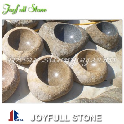 Natural stone water bowl birdbath bowl