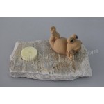 Frog tealight stone gift set
