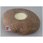 Natural stone tealight stone candle holder