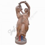 KLE-650, Carved red marble statues