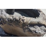 Hand-Carved Natural Stone Dragon Bowl Fountain