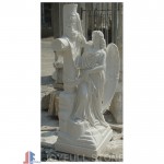 Custom white marble angel statue