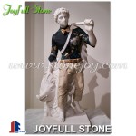 Custom white marble statues
