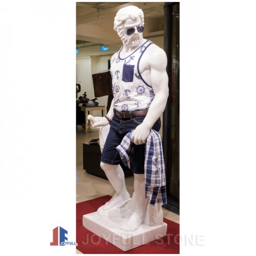 Custom Sichuan White Marble Statue Top quality musuem marble statue