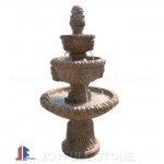 GF-106, Custom red granite tiered fountains