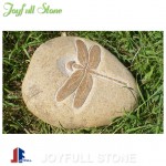 Dragonfly river stone pebbles