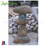 Boulder stone lanterns