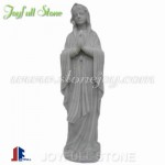 MS-364, White Marble mary garden statue