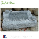 GW-653, Stone birdbath with snails sculpture