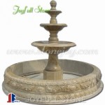 GFP-213 Brown marble pedestal fountain