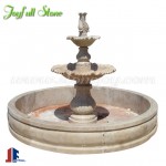 GFP-213 Brown marble pedestal fountains