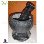 Black marble mortar and pestle