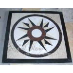 DP-141,Water jet marble floor medallion