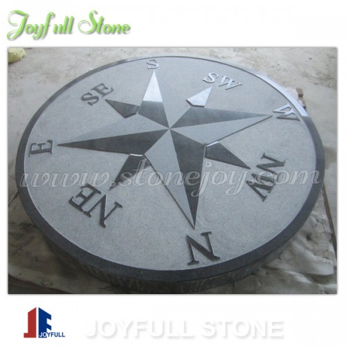 Garden decorative granite compass