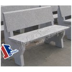 GT-009, Garden stone bench with backrest