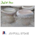 Boulder stone birdbath