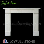 FM-205, Decorative White Stone Fireplace Frame