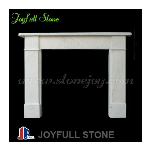 FM-205, Decorative White Stone Fireplace Frame