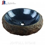 Granite basalt look stone basins sinks