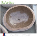 GW-101 Natural river rock bathroom sinks