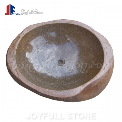 GW-101 Natural river rock bathroom sinks