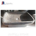 SK-032, lavabo de piedra negro