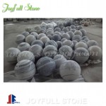 Grey and white marble spheres marble balls