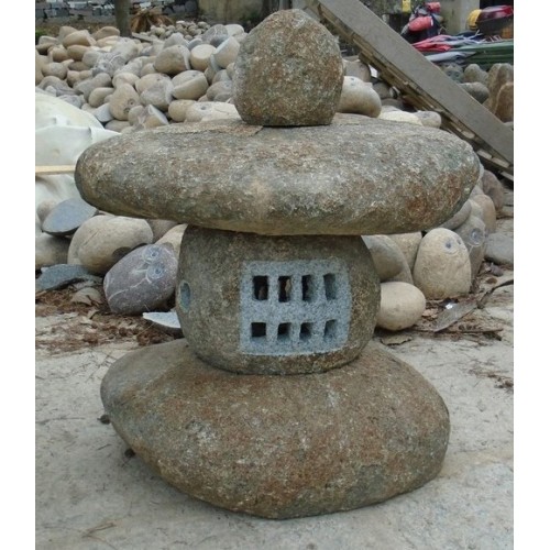 GL-102, Basalt boulder stone lanterns for garden