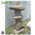 Basalt stone lanterns for garden and landscaping