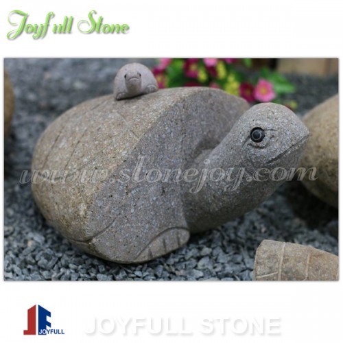 River stone decorations turtles