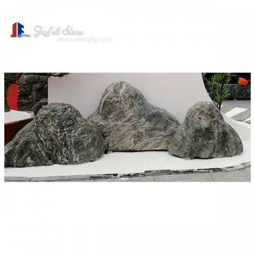 Green marble rocks stones for landscaping