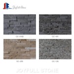 Stacked quartz stone veneer wall cladding