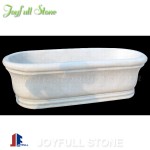 Simple modern design white marble tubs
