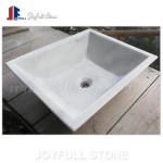 Hunan White Marble hand vessel sinks for bathroom