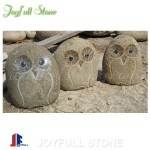River cobble stone owls wholesale