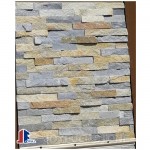 Rust quartzite stone wall panels for interior and exterior