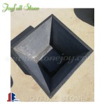 Polished granite tall taper planters