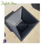 Simple stone granite modern patio planters street furniture