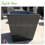 Simple stone granite modern patio planters street furniture