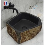 Black basalt stone hand basins