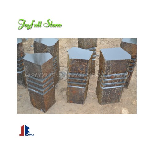 Basalt stone bench table set furnitures