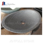 Oval shape stone sinks for bathroom
