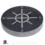 Garden decorative granite compass