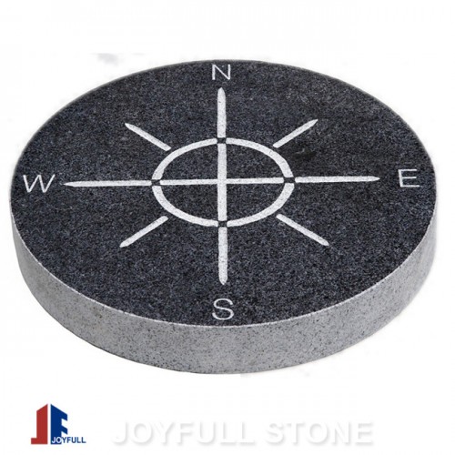 Garden decorative granite compass