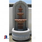 Decorative Grey and red granite wall fountains