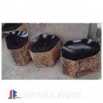 Basalt stone bench table set furnitures