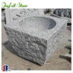 Chinese style grey granite stone basins