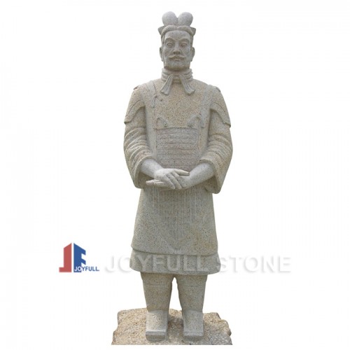 Yellow granite warrior statues the General