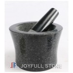 Black Stone mortar and pestle