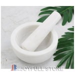 White Marble Mortar and Pestle